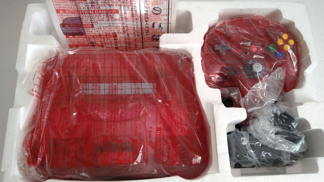 Nintendo 旧世代ゲーム機本体 NINTENDO 64 クリアレッド