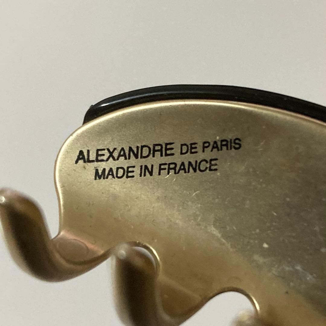 最終価格 ALEXANDRE DE PARIS ブラックへアクリップMサイズ