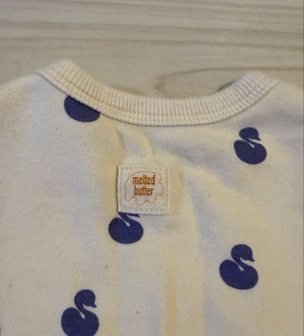 MELTED BUTTER スワンボディスーツ・ボンネットセット