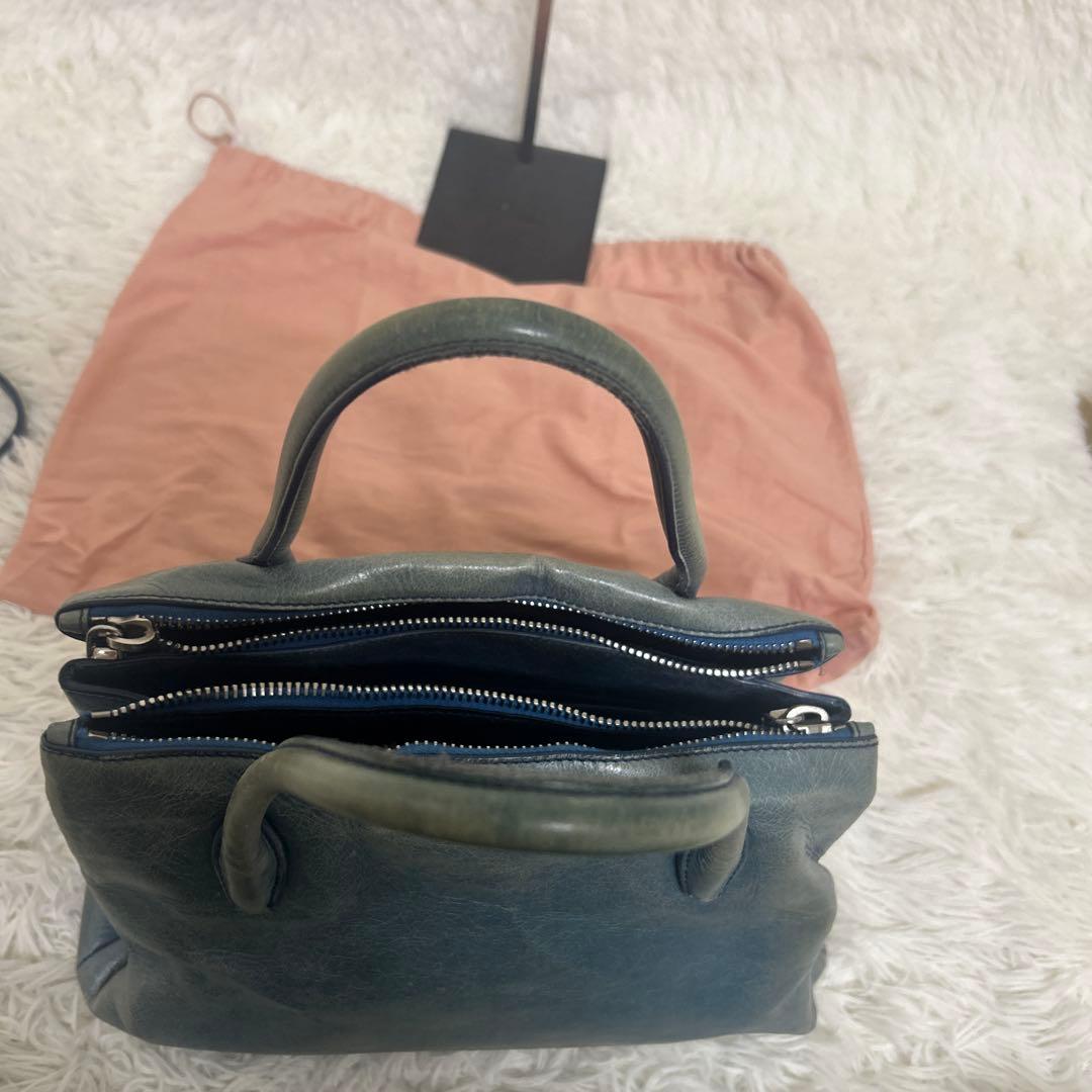 【希少カラー‼️】miumiu ハンドバッグ レザー　2way ショルダー