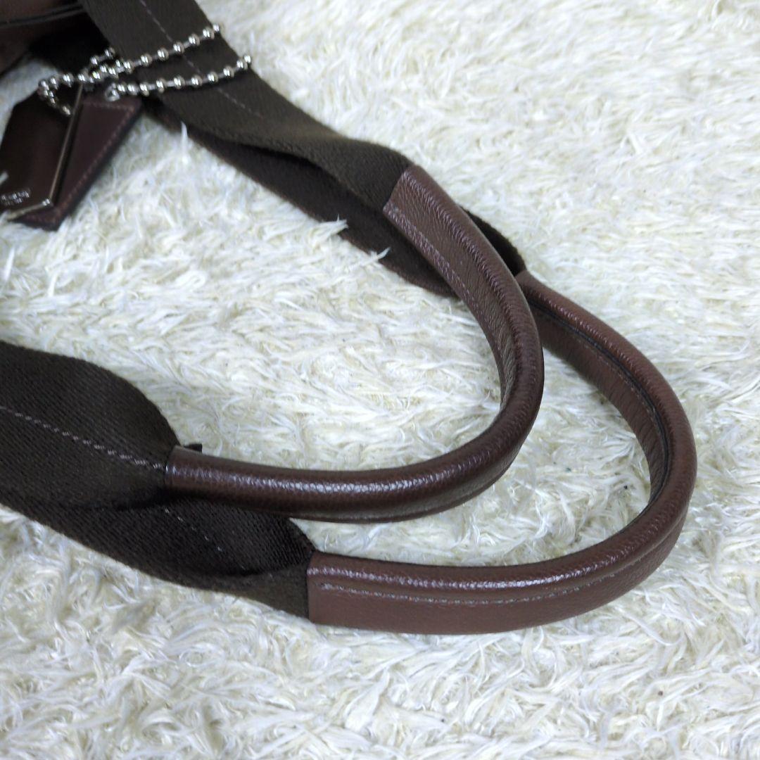 コーチ ボストンバッグ トンプソン 肩掛け レザー ダークブラウン