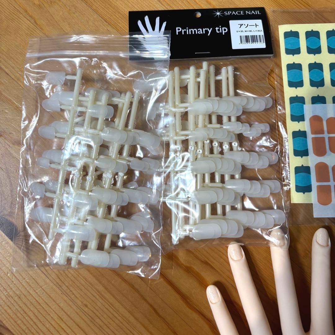 【骨折なし】認定ハンド　チップ　両面テープ　キューティクルシール　ネイリスト検定