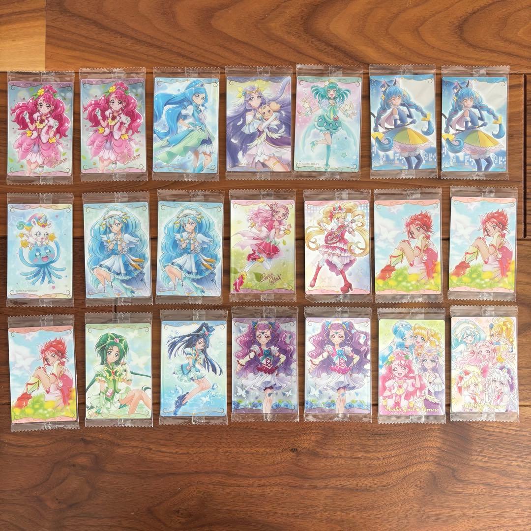 プリキュア　ウエハース　１弾　２１枚