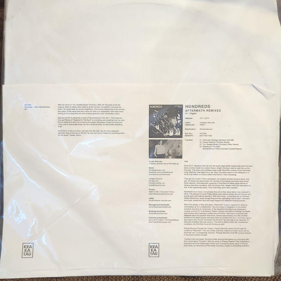 HUNDREDS/aftermath remixes promo盤