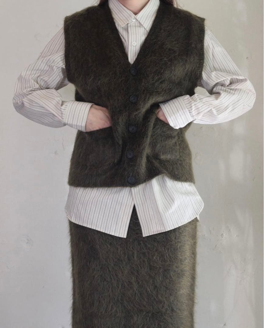 Cristaseya ニットベスト スカート セット