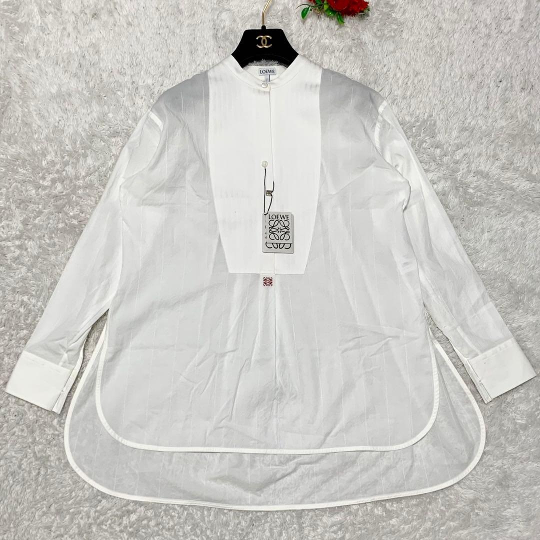 ［未使用］LOEWE アナグラム刺繍 シャツ　ブラウス　オーバーチュニック