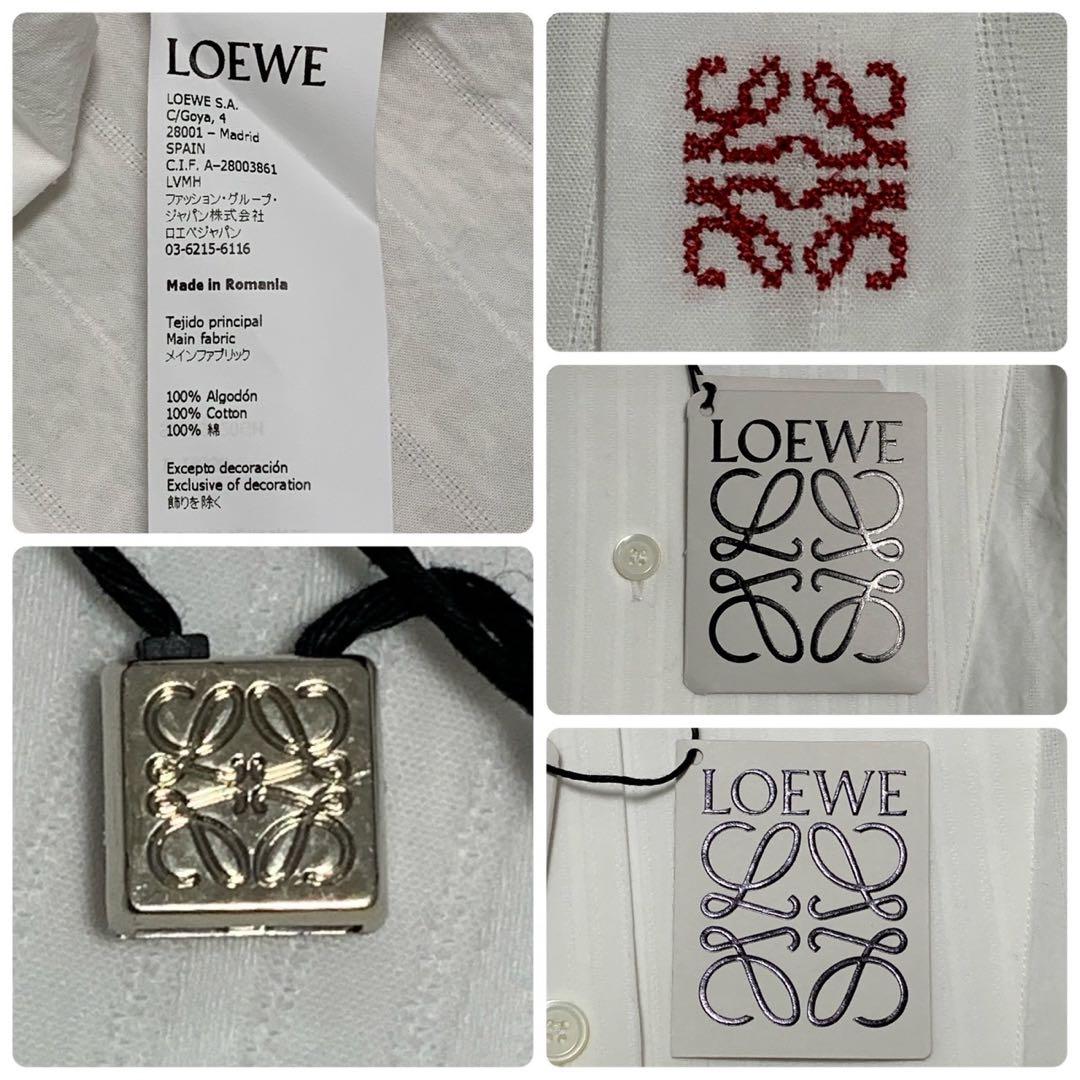 ［未使用］LOEWE アナグラム刺繍 シャツ　ブラウス　オーバーチュニック