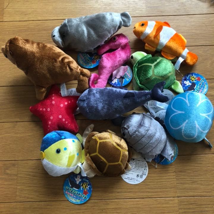 マリンパーク　キラキラぬいぐるみ　11個