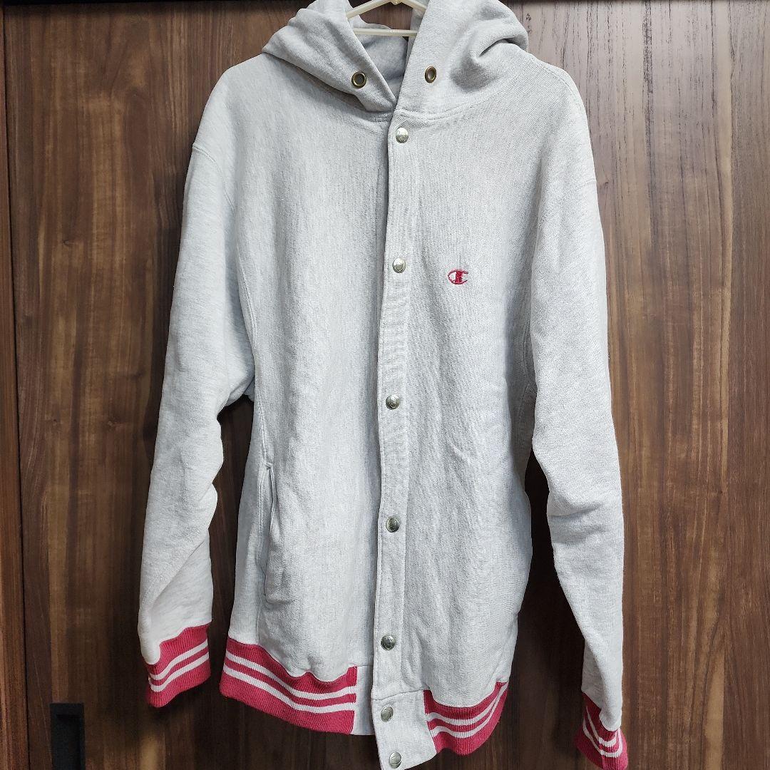 Champion フード　スナップ 　スウェット