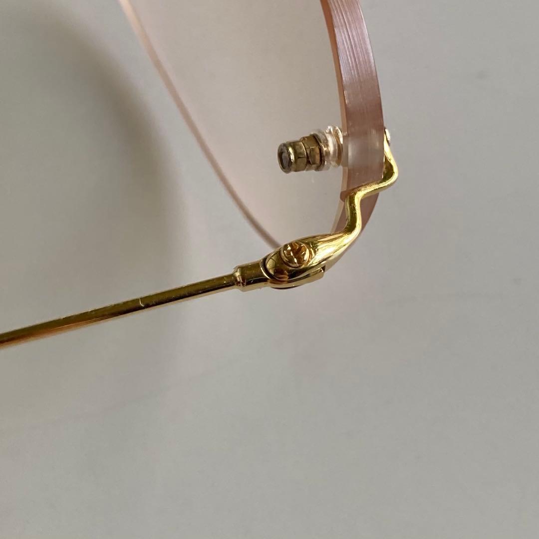 paris miki　パリミキ super smooth K18 金　メガネ