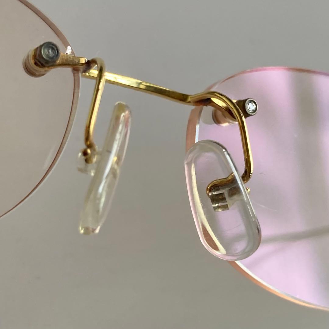 paris miki　パリミキ super smooth K18 金　メガネ