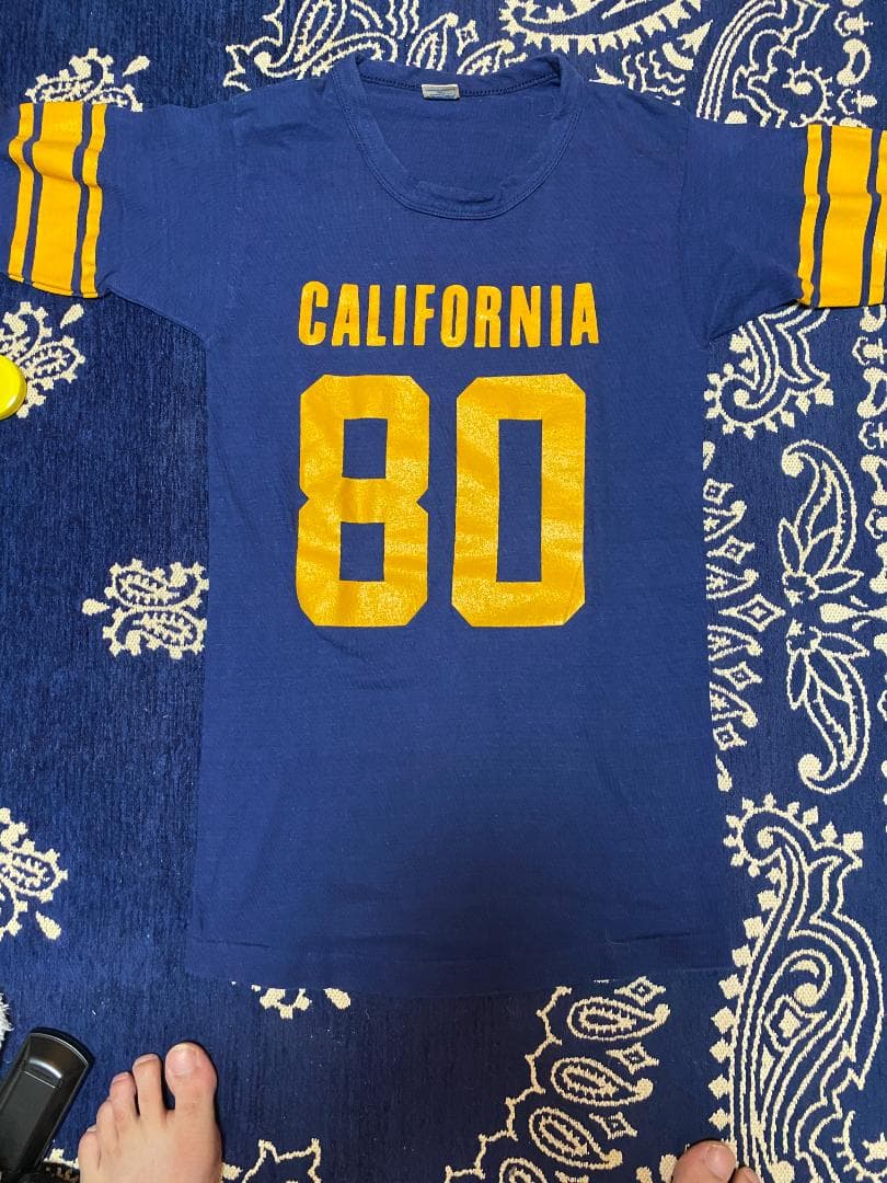 シャツ 70's CHAMPION FOOTBALL T-SHIRTS M/NAVY