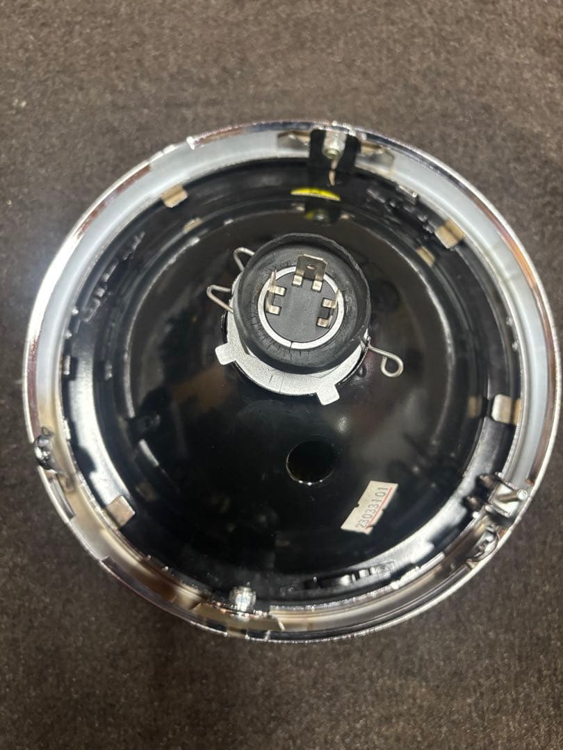 マーシャルヘッドライト　イエロー　デベソ　889汎用品　180パイ