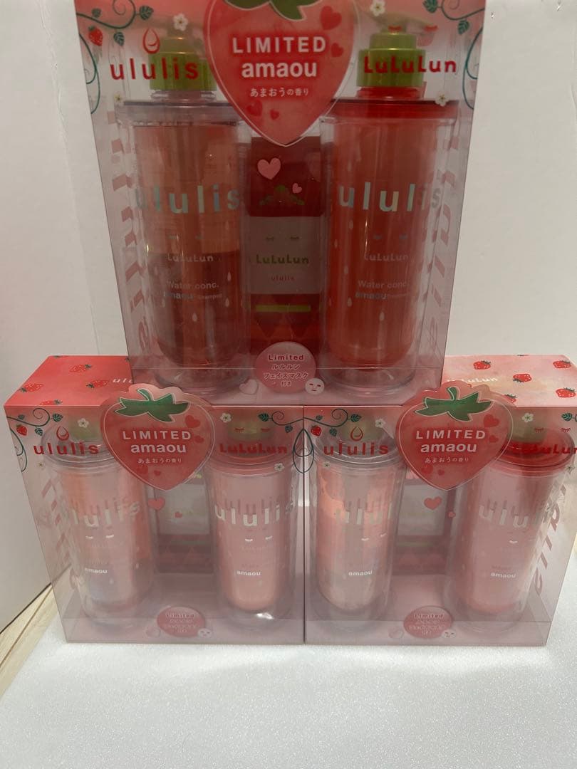 【新品】ウルリス LuLuLun コラボ シャンプー&リンス あまおう 3セット