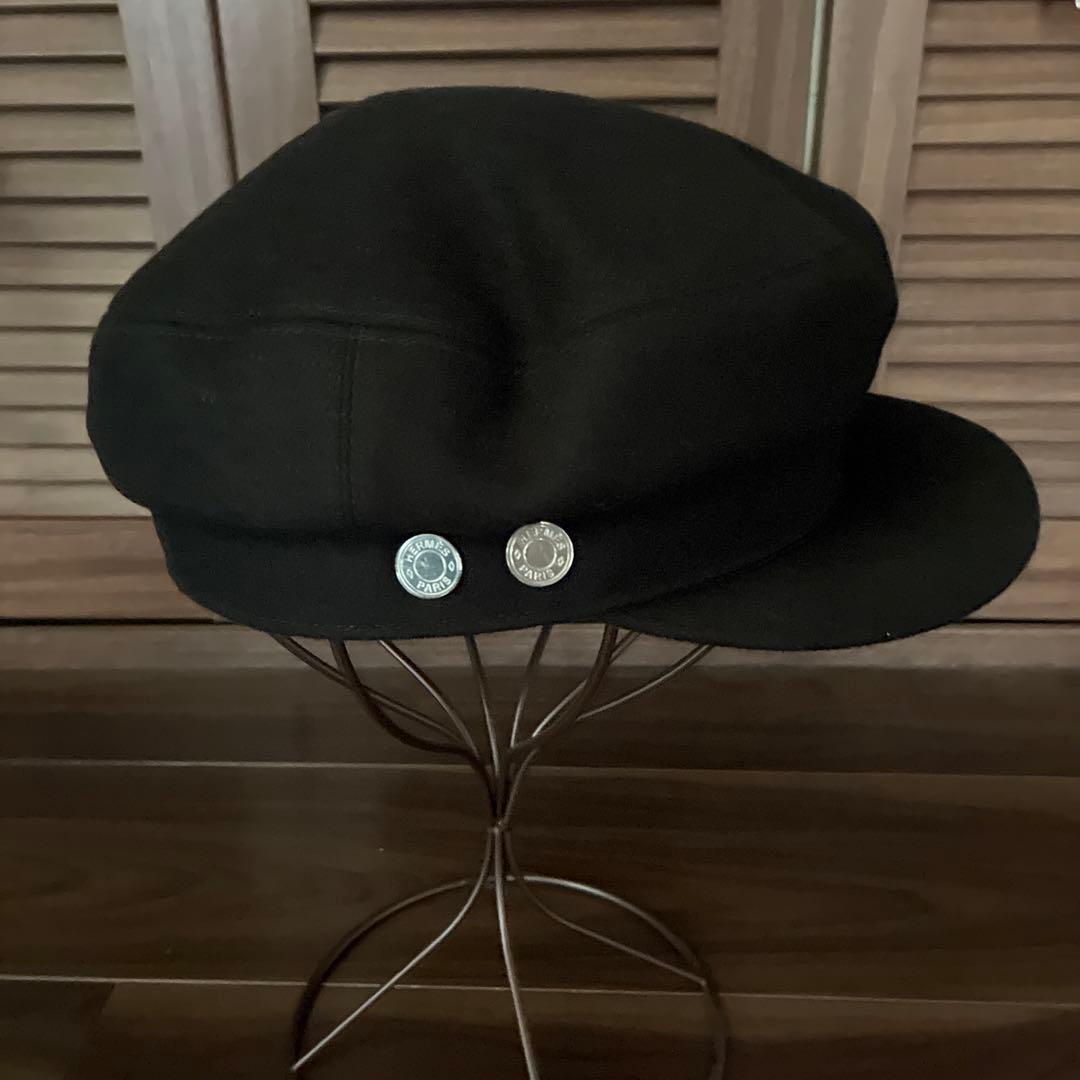 【新品未使用 】エルメス カシミア キャスケット　59サイズ　黒