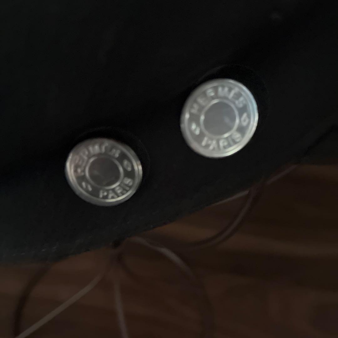 【新品未使用 】エルメス カシミア キャスケット　59サイズ　黒