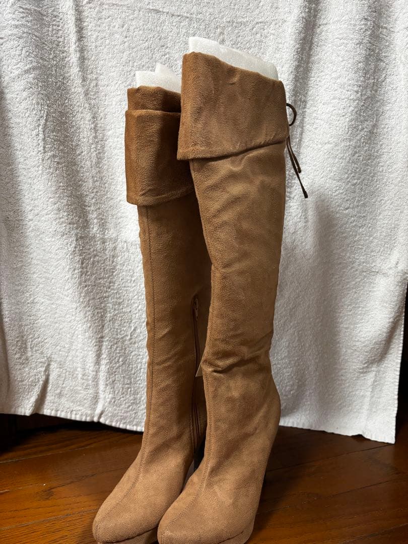 【LIZLISA ロングブーツ】 color:023(ブラウン) サイズ24cm