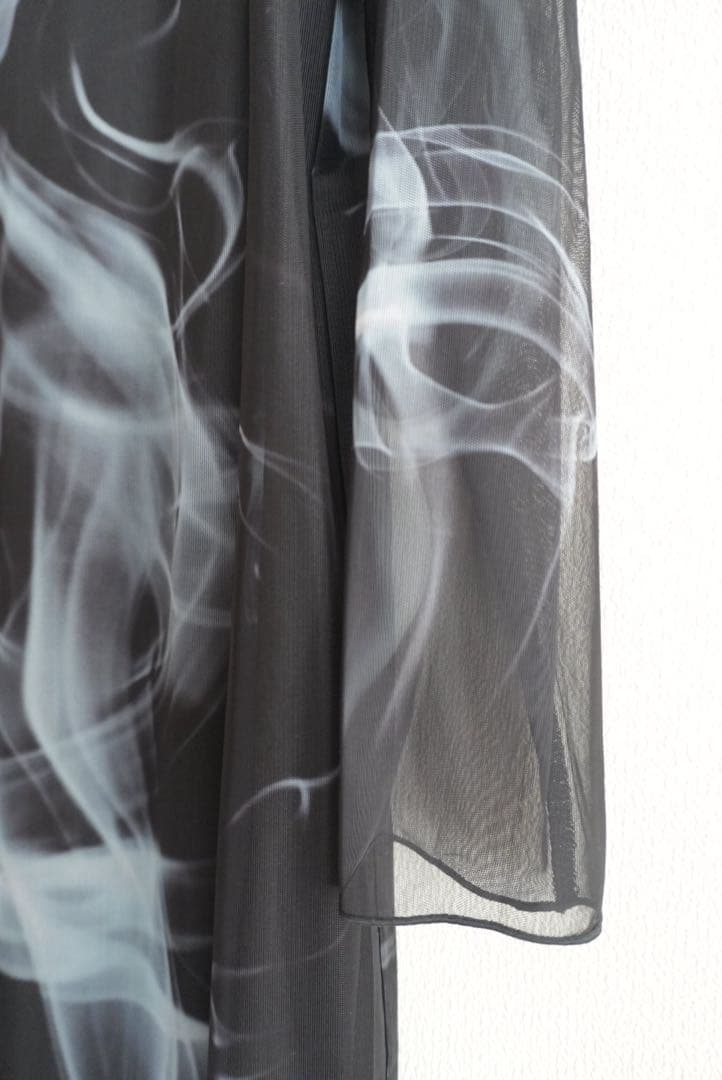 【美品/Mサイズ】AMERI CURL OF SMOKE SHEER DRESS