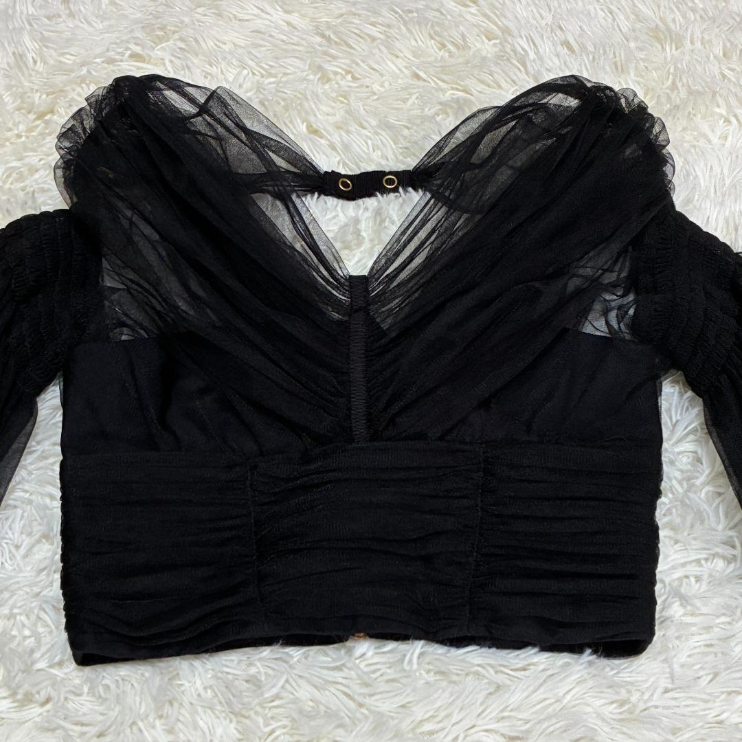 【美品】　FETICO　フェティコ マトンスリーブチュールブラウス　【希少品】