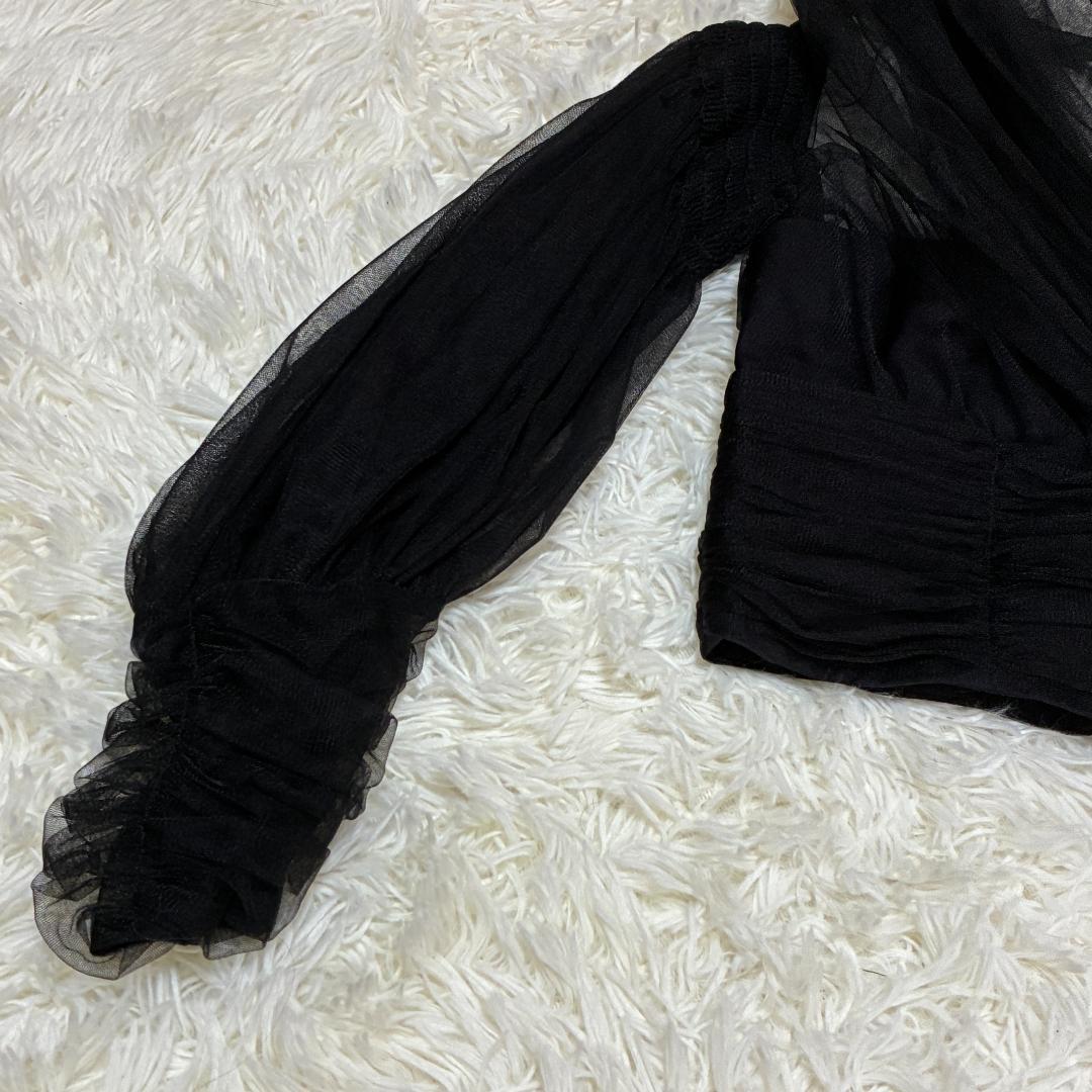 【美品】　FETICO　フェティコ マトンスリーブチュールブラウス　【希少品】