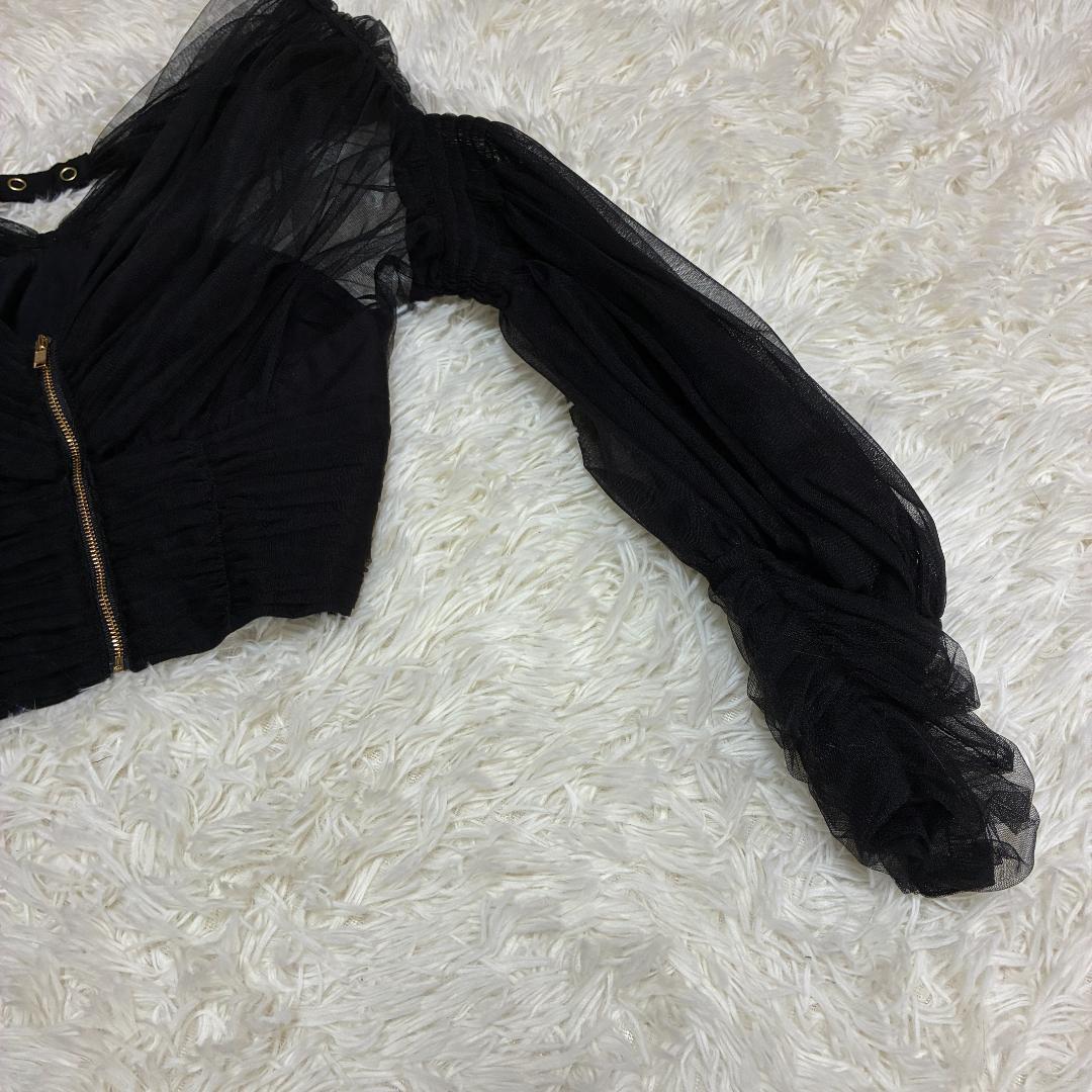 【美品】　FETICO　フェティコ マトンスリーブチュールブラウス　【希少品】