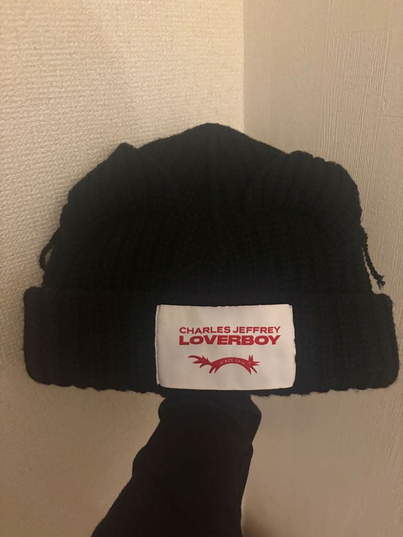CHARLES JEFFREY LOVERBOY ブラックニット帽