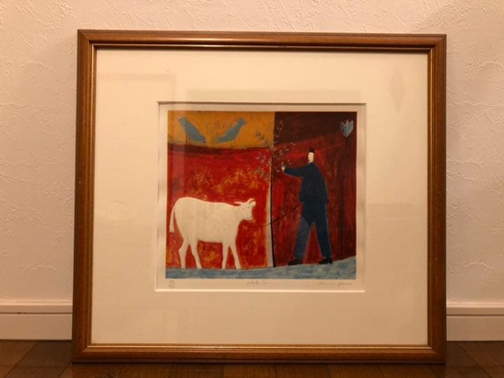 アノラスペンス 白い牛 シルクスクリーン