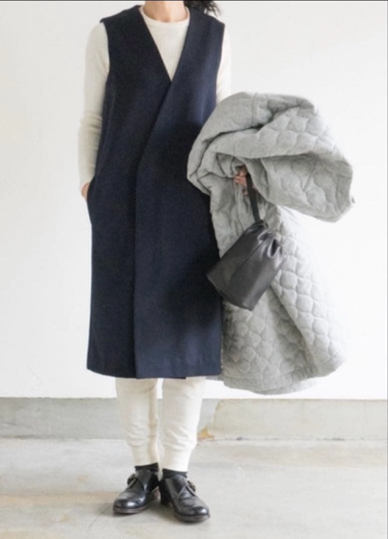 【美品】ゴーシュ　スーパー100'sビーバー ロングベスト