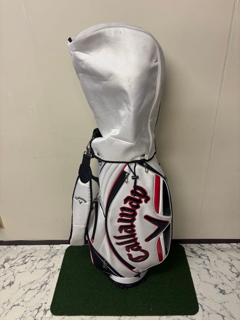 Callaway キャディバッグ ホワイト/レッド/ブラック