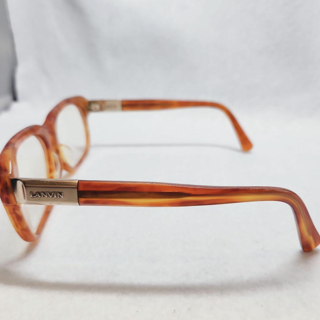 LAVIN ランバン オレンジ 四角 メガネ(度あり)