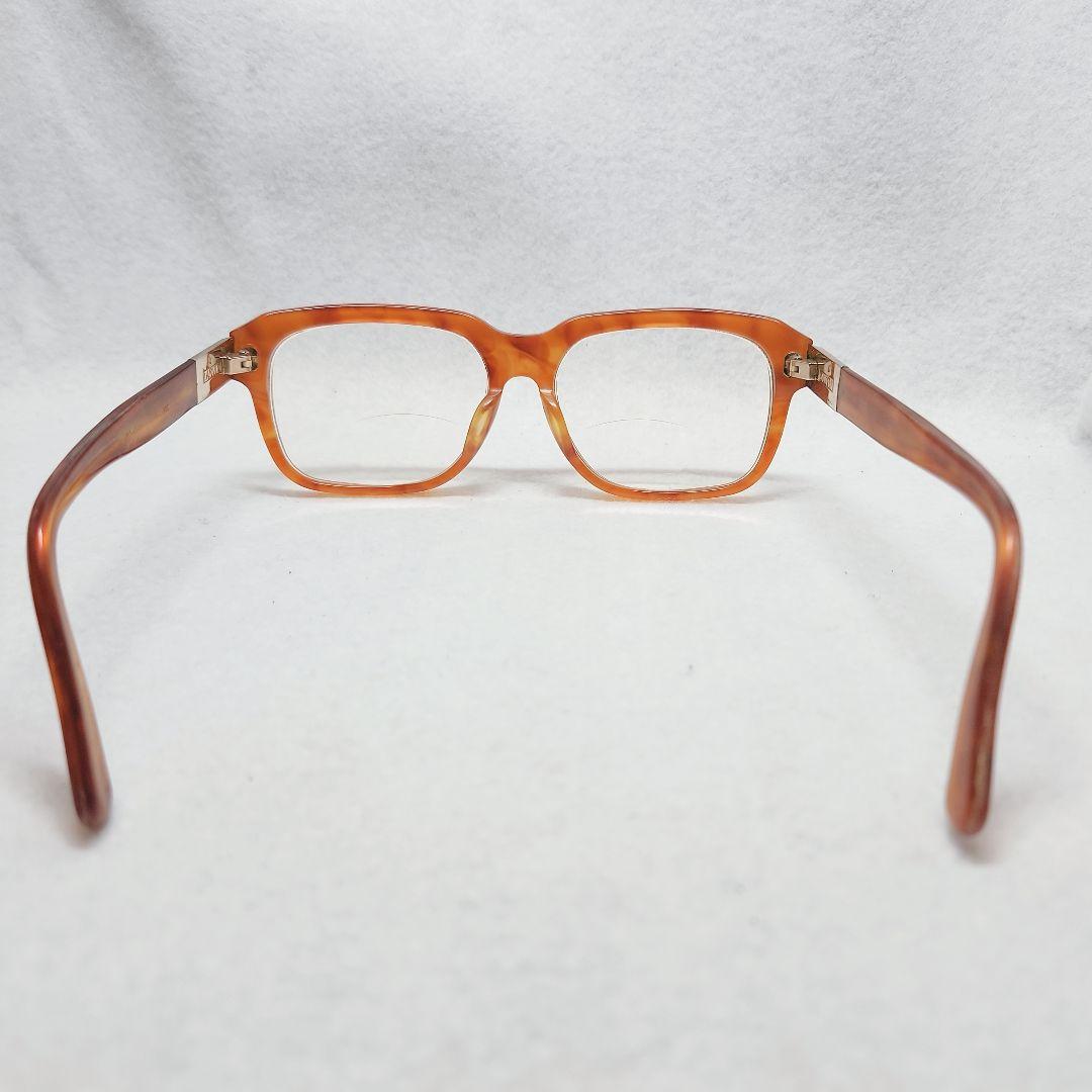 LAVIN ランバン オレンジ 四角 メガネ(度あり)