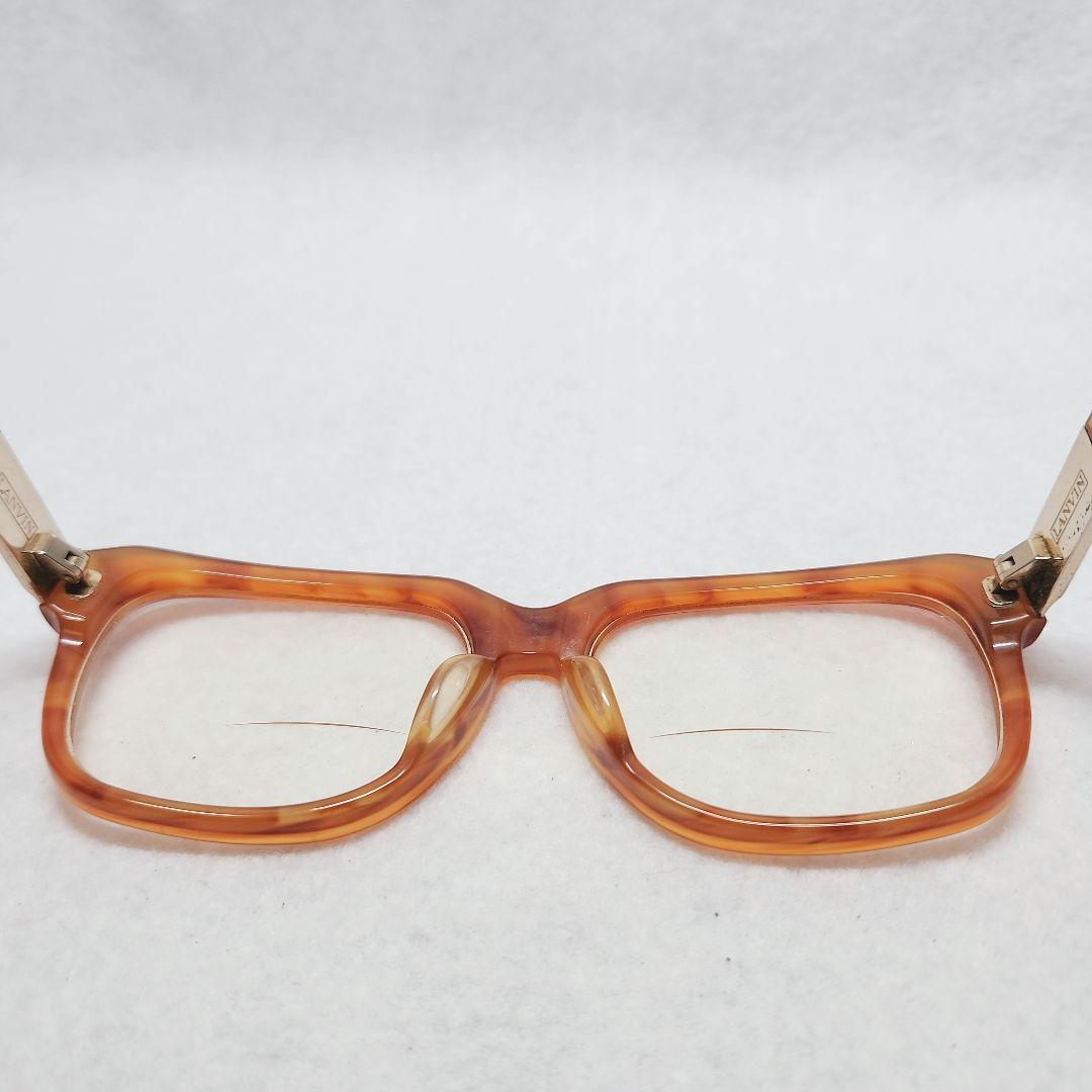 LAVIN ランバン オレンジ 四角 メガネ(度あり)