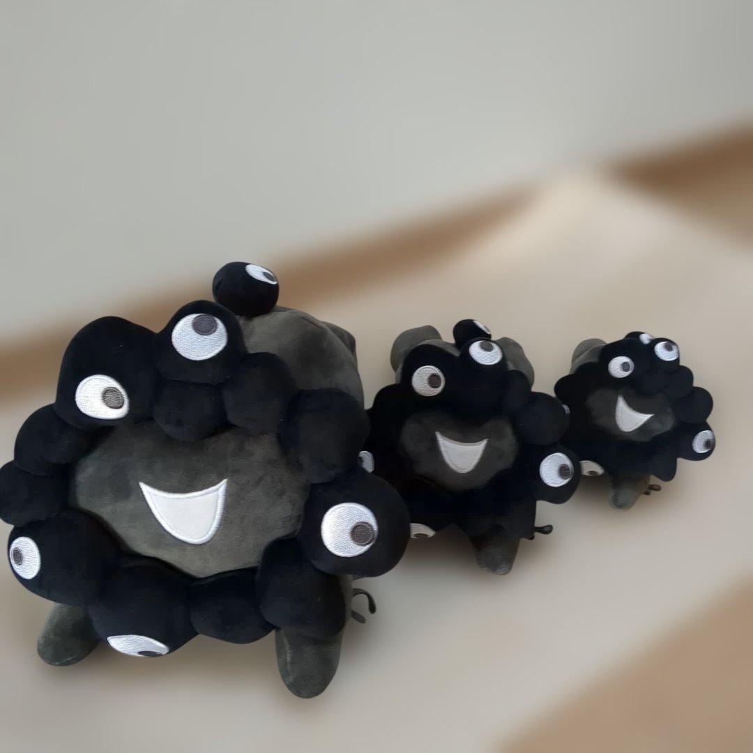 EXPO2025 黒ミャクミャク這い型ぬいぐるみ　L・М・S　新品・未使用