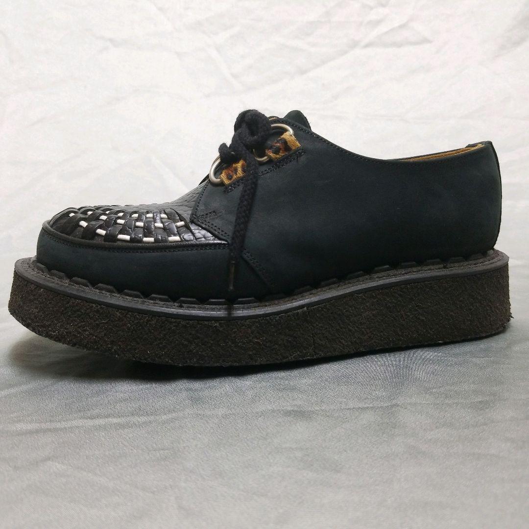 ジョージコックス ギブソン ラバーソール RNA別注 黒 白 レオパード 23