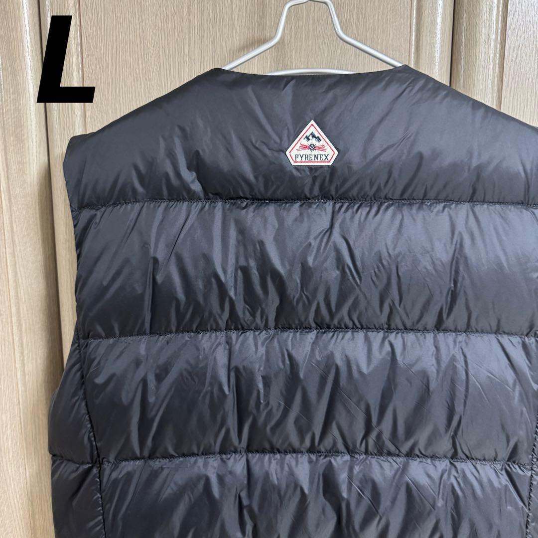 Pyrenex ダウンベスト BIRD Lサイズ/ブラック/HMN020
