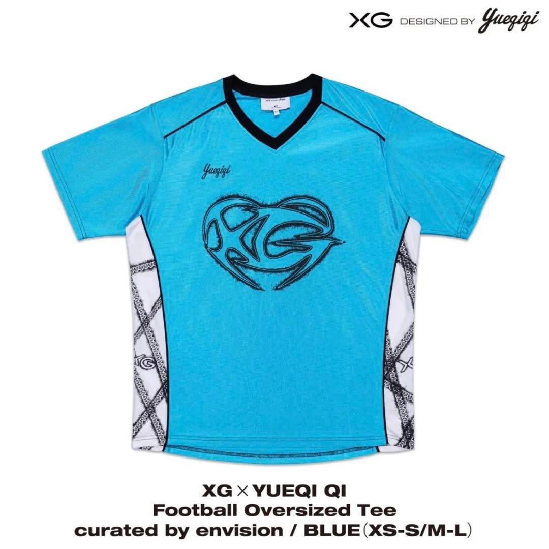 XG x YUEQI フットボール オーバーサイズ Tシャツ XS-S 公式