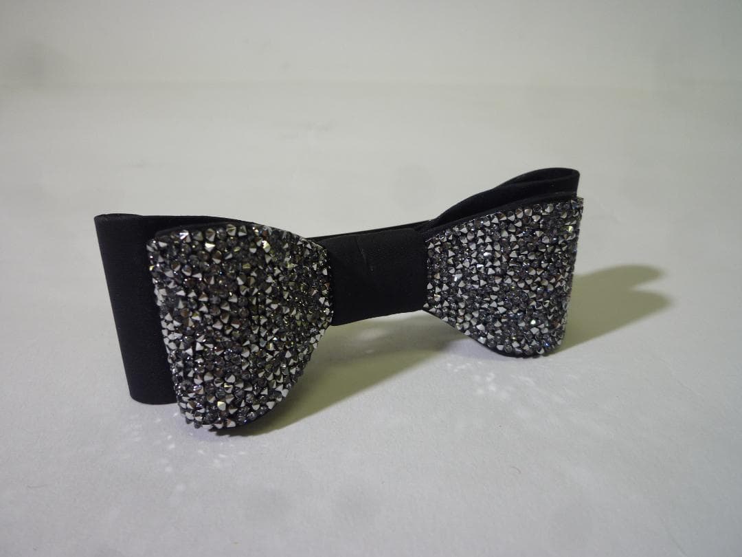 コンプレックスビズ　バレッタ　リボン　ブラック