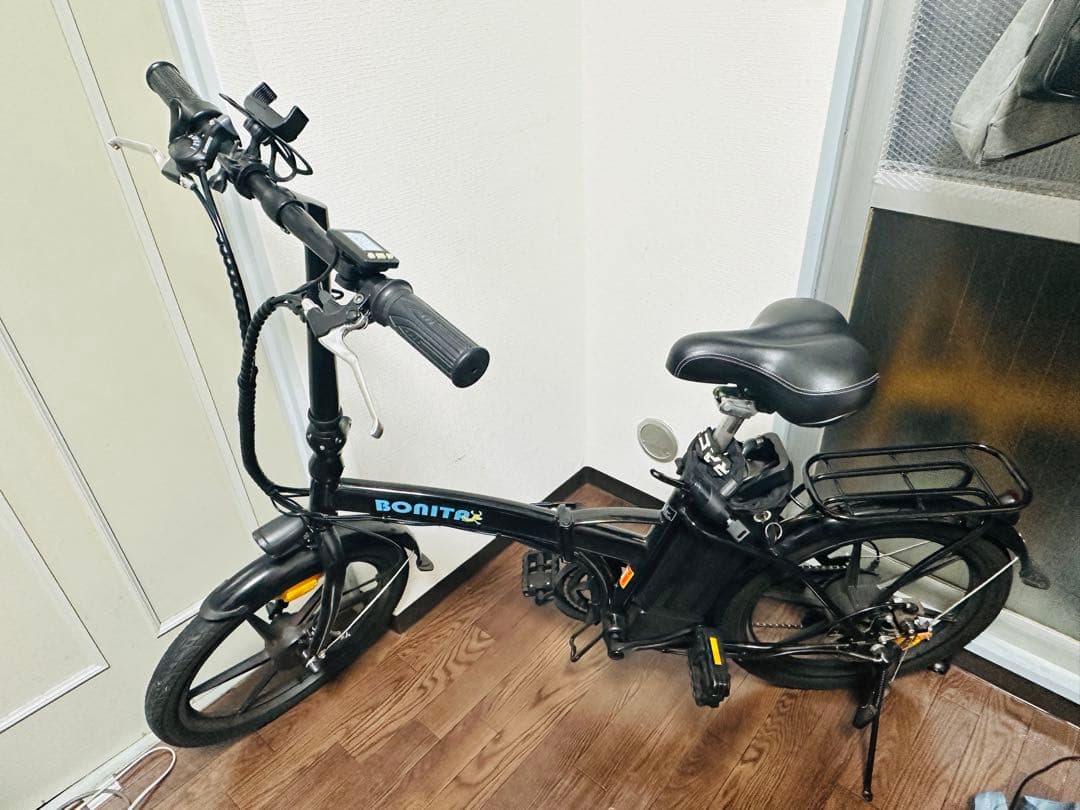 BONITA電池折りたたみ自転車 ブラック