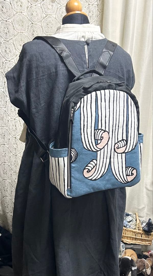 ば*ゆ様 50808B ミナペルホネンハーフハンドメイド　撥水加工リュック