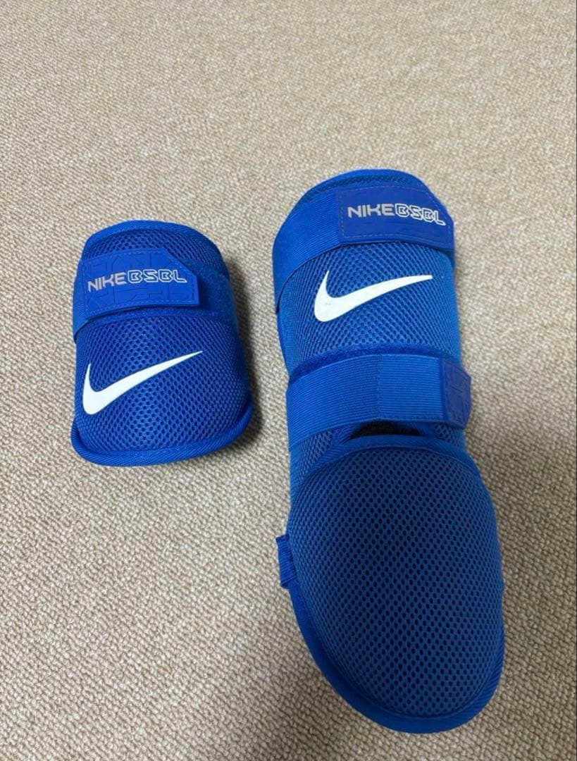 かもねぎ　NIKE エルボーガード フットガード　青 フリーサイズ
