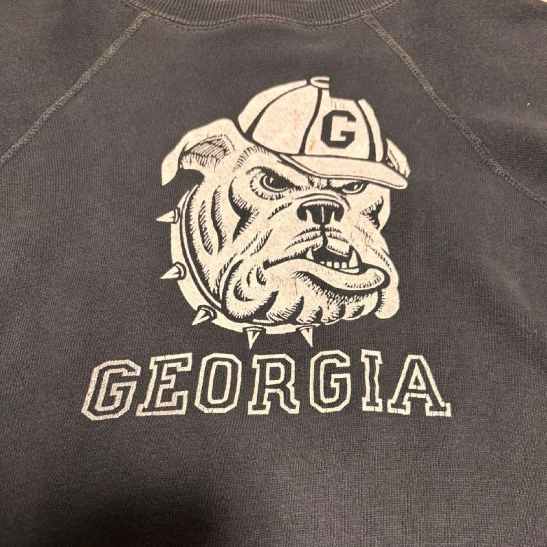 60s カラーフロッキー　スウェット　black M程度　黒