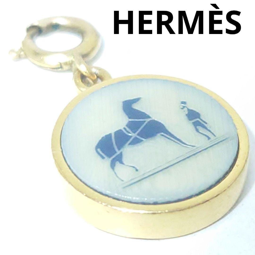 【美品】HERMES☆コロゾ☆ペンダントトップ☆チャーム☆ゴールド☆ホース