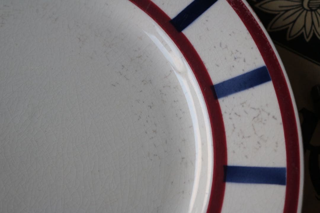 Creil montereau プレート　バスク　フランス　アンティーク　バスク