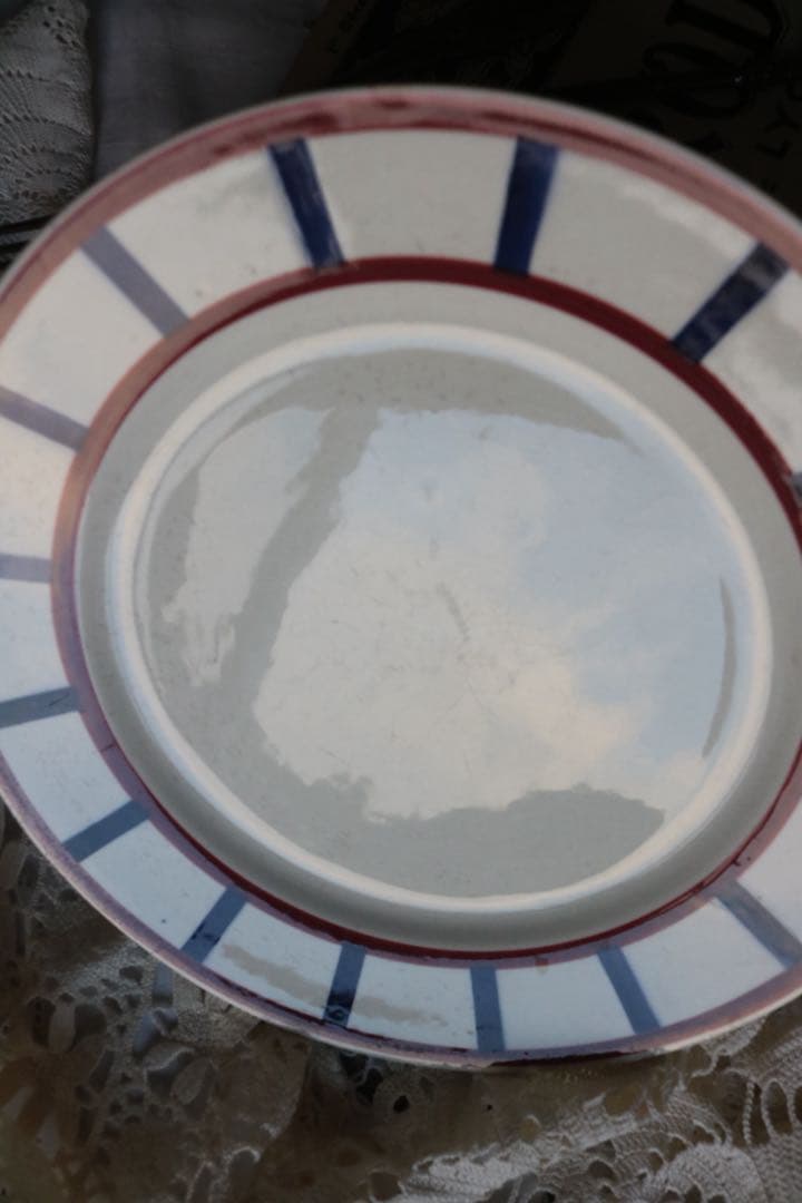 Creil montereau プレート　バスク　フランス　アンティーク　バスク