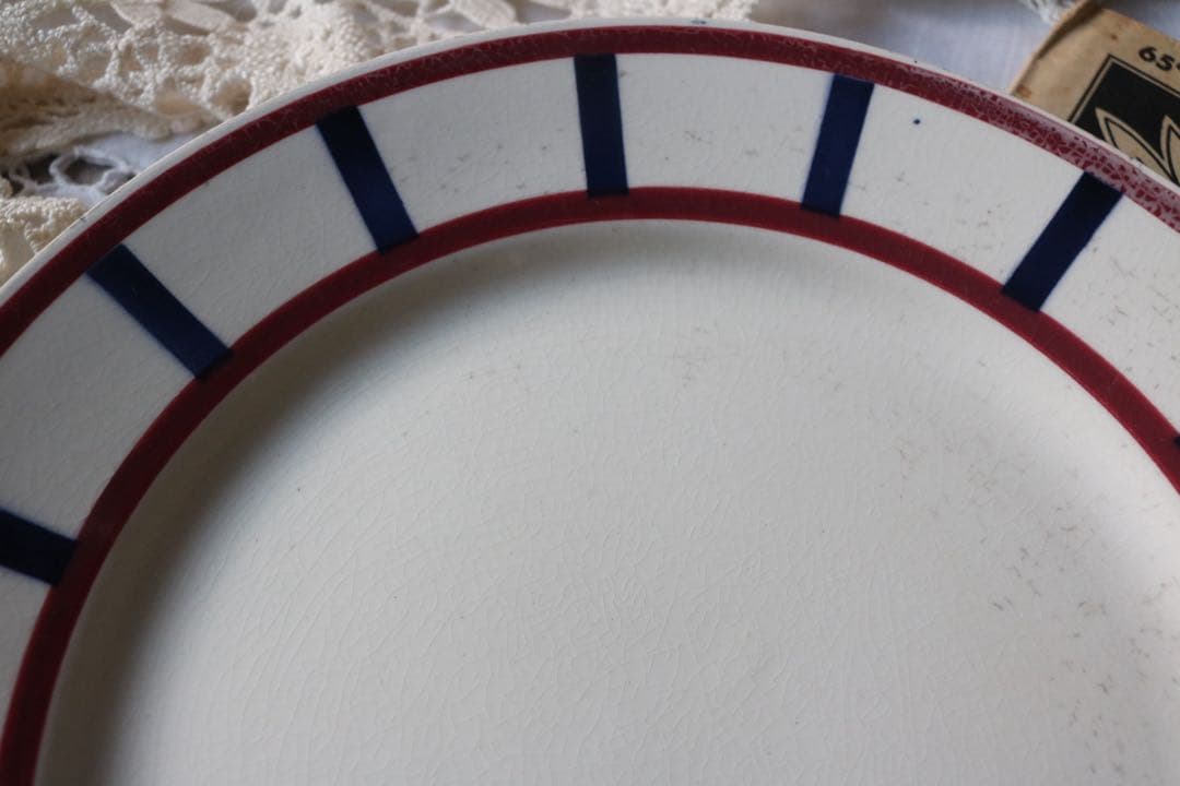 Creil montereau プレート　バスク　フランス　アンティーク　バスク