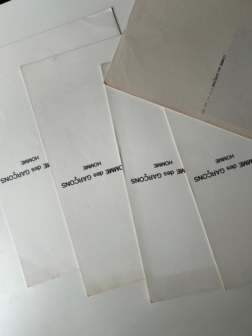 貴重 1980's コムデギャルソンオム カタログ含む 5冊 セット 川久保玲