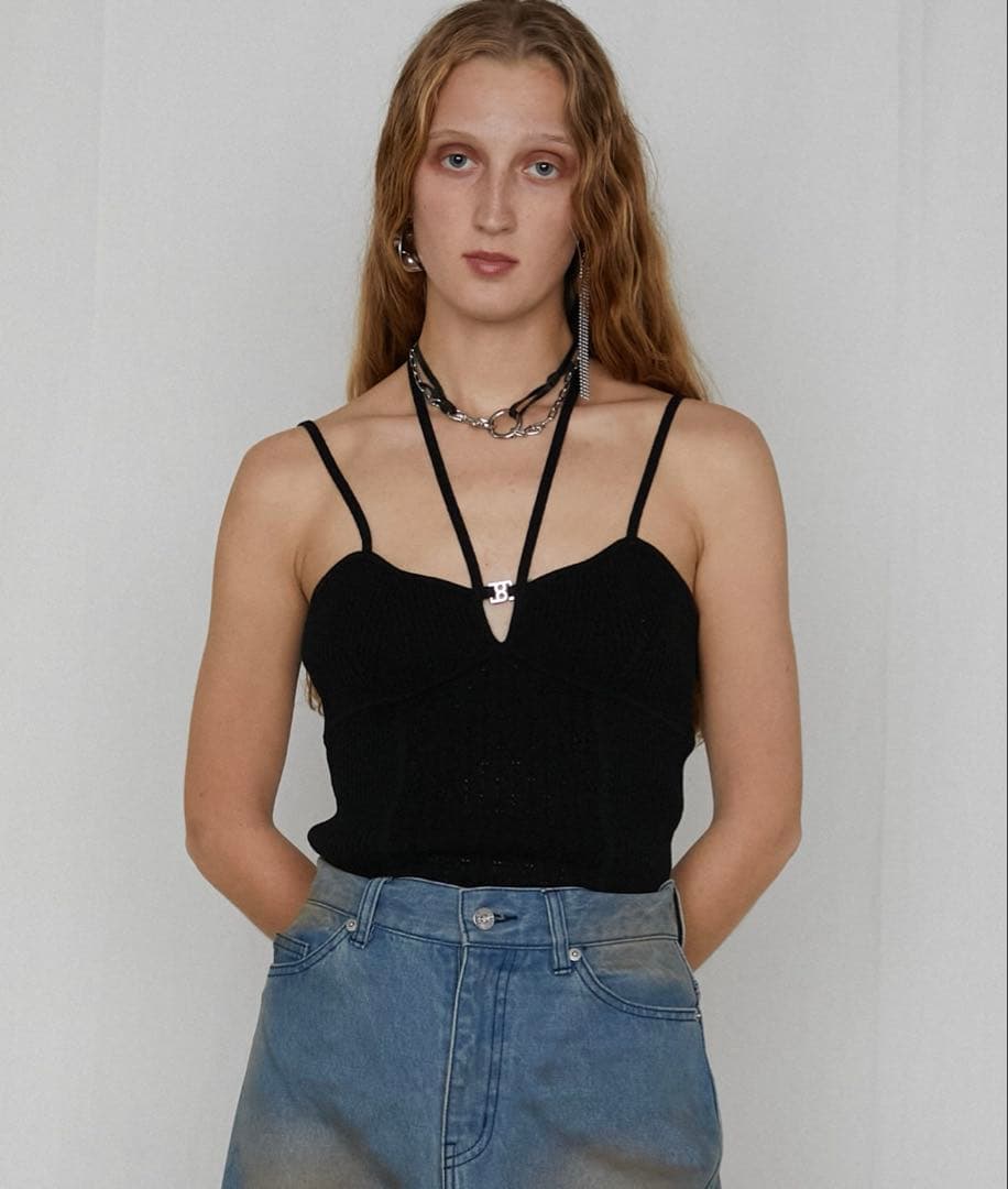 アイレットニットボディスーツ