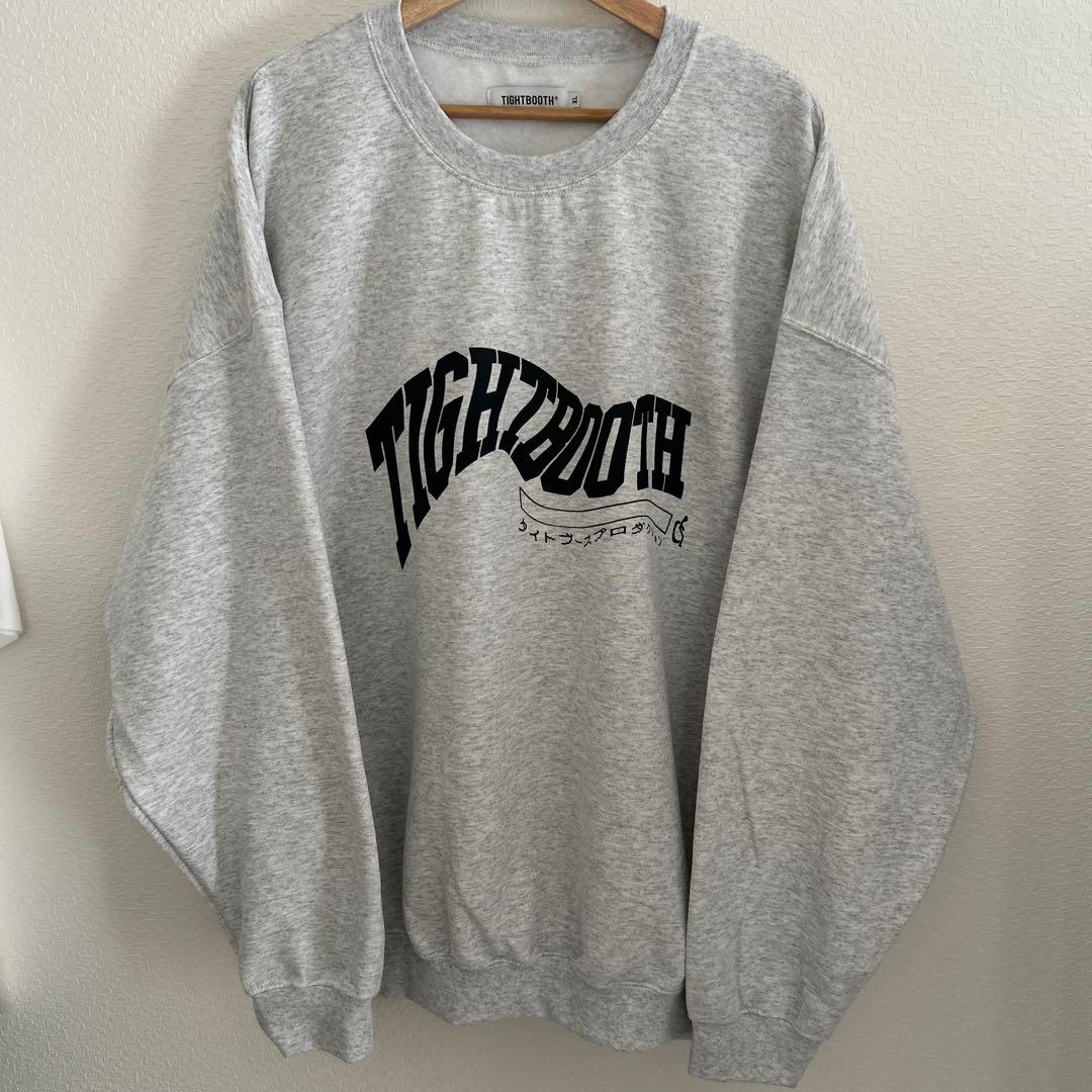 トップス TIGHTBOOTH24FW ACID LOGO CREW NECK SWEAT