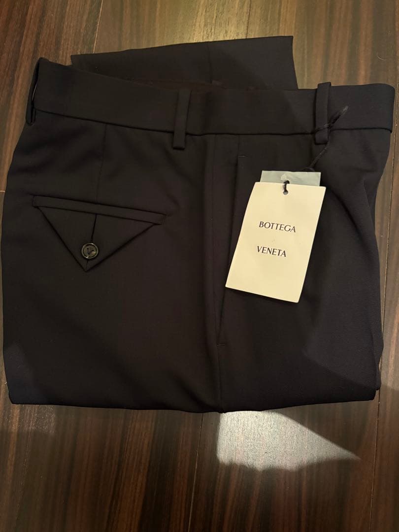 新品　Bottega Veneta 黒 スラックス サイズ38 ボッテガヴェネタ