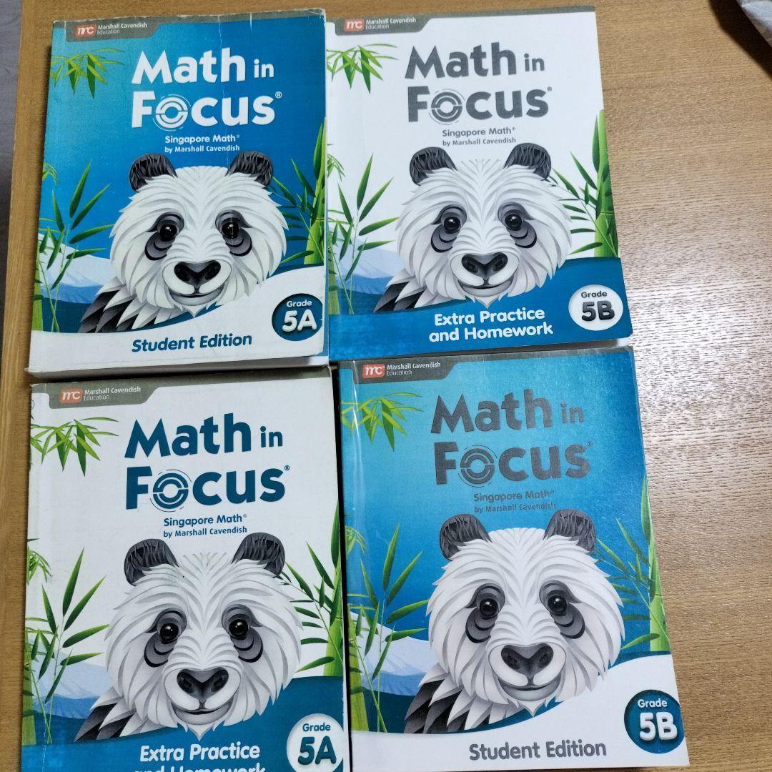 Math in Focus 5A/5B 学習参考書セット